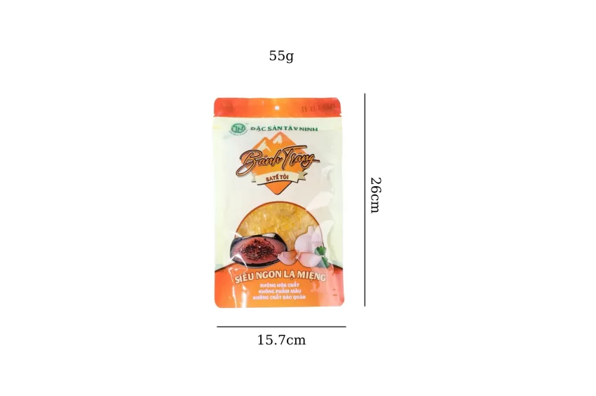 Garlic Sate Flavored Rice Paper, Ultra-Thin Rice Paper, Tay Ninh Rice Paper, Square Rice Paper Pieces, School Gate Snack