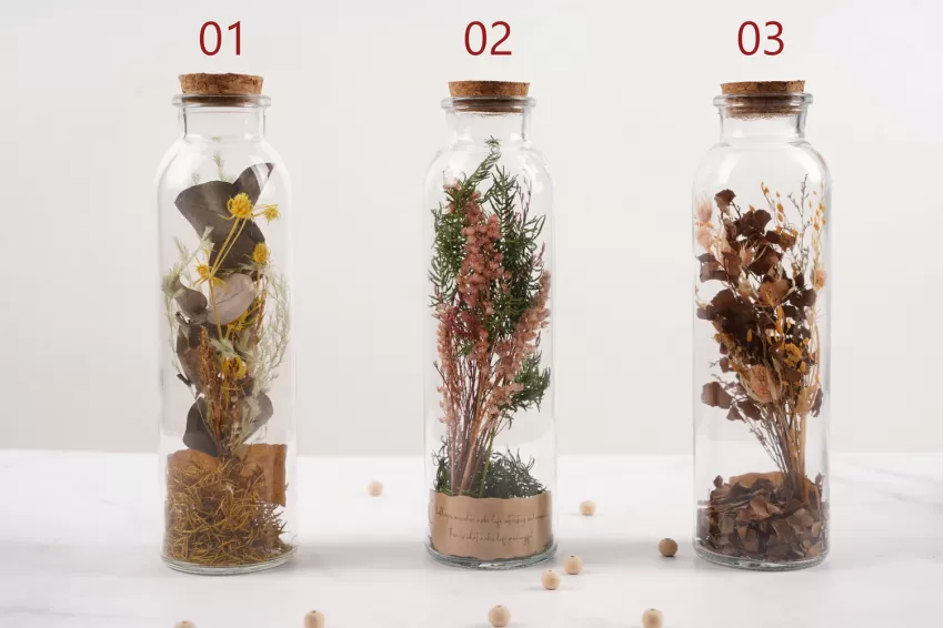 Dried Flower Bottles