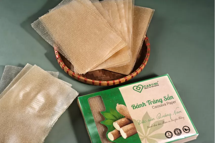 Cassava Wrapper, Box Of 200g, Quang Nam Specialty, Vegetarian Rice Paper, Pure Cassava Rice Paper, Spring Roll Rice Paper