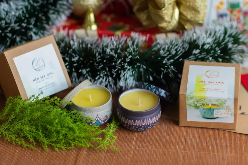 Hộp Quà Tặng Nến Thơm Giáng Sinh Hộp Quà Tặng Nến Thơm Giáng Sinh
