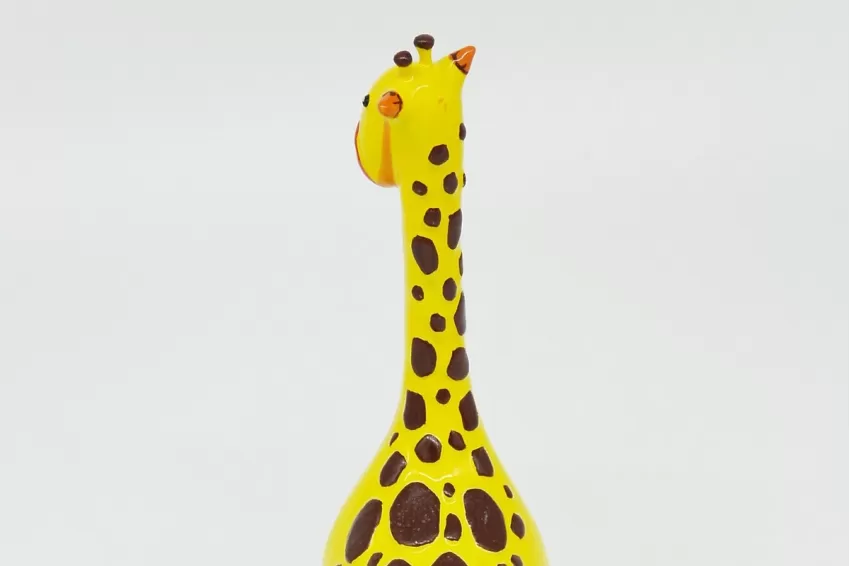 Giraffe Ceramic Sculpture, Desk Decor Giraffe, Ceramic Animal Figurines, Inspirational Office Decor, Eye-Catching Desk Decor, Gift Ideas