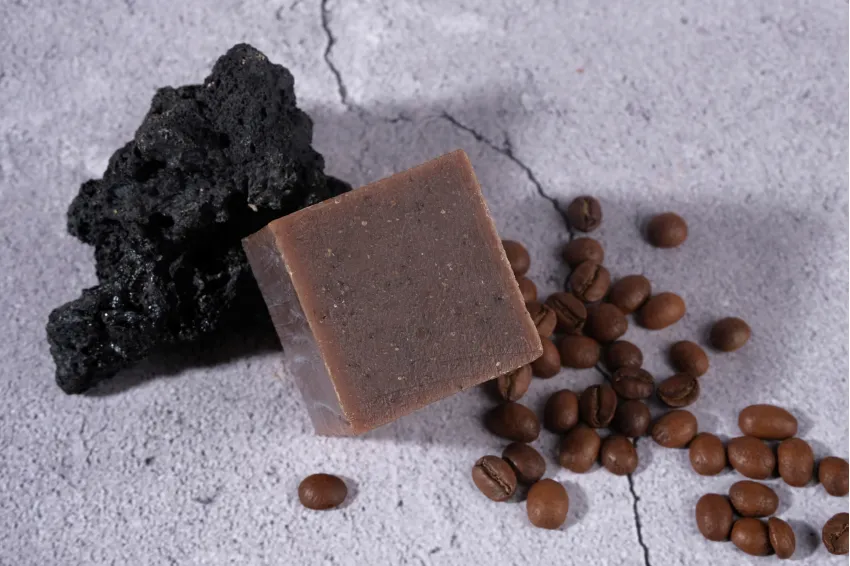 Coffee & Lemongrass Soap, Suitable for Face, Non-Irritating, Gentle Exfoliation, Exfoliates, Natural Ingredients Coffee & Lemongrass Soap, Suitable for Face, Non-Irritating, Gentle Exfoliation, Exfoliates, Natural Ingredients