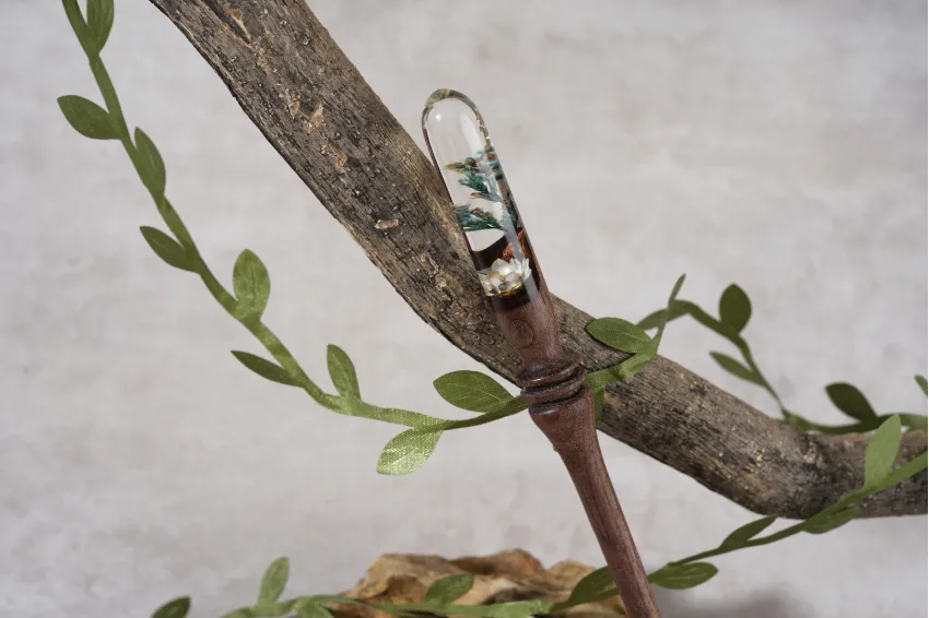 Carved Resin & Wooden Hair Stick, Traditional Beauty, Sturdy Material, Not Easily Breakable, Exquisite Craftsmanship