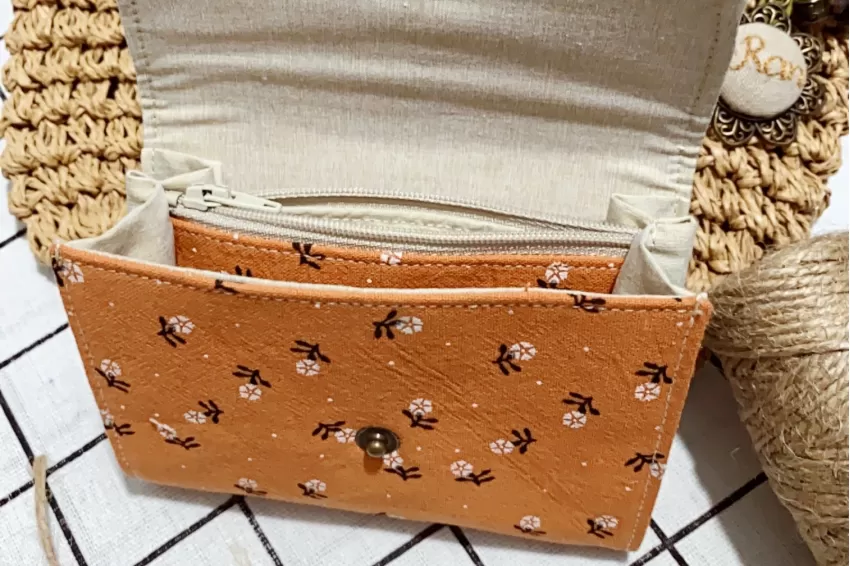 Bags and Wallets :: Wallets :: Handmade Linen Fabric Wallet