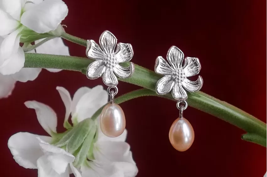 bông tai bạc, silver earrings, trang sức bạc, silver jewelries, trang sức Việt Nam, Vietnamese jewelries, trang sức thủ công, handmade jewelries