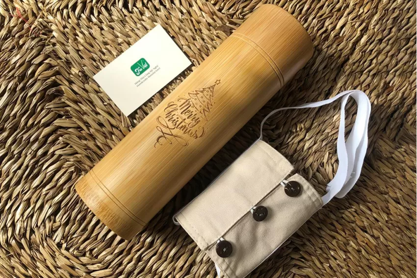 Customized Bamboo Gift Set (Bamboo Tumbler and Cup), Bamboo Cups, Eco Cups, Bamboo Utensils, Unique Gifts, Personalized Gifts, Corporate Gift