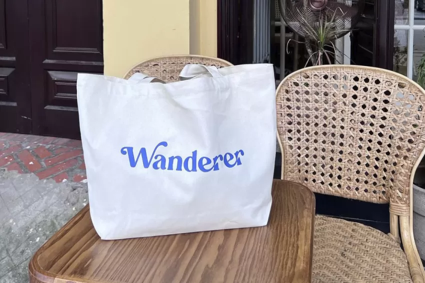 Wanderer White Tote Bag