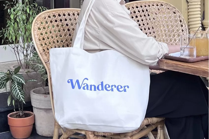 Wanderer White Tote Bag