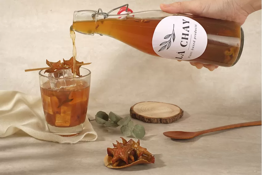 Kombucha Khế - Trà Lên Men Chua Ngọt, Vi Khuẩn Lợi, Tốt Cho Tiêu Hóa, Kiểm Soát Đường Huyết, Quà Tặng Sức Khỏe