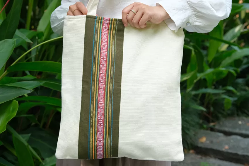 Vietnamese Brocade Tote Bag