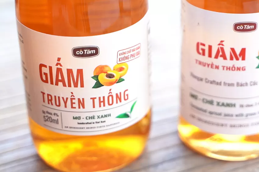 Apricot & Green Tea Vinegar, Nam Dinh Specialty