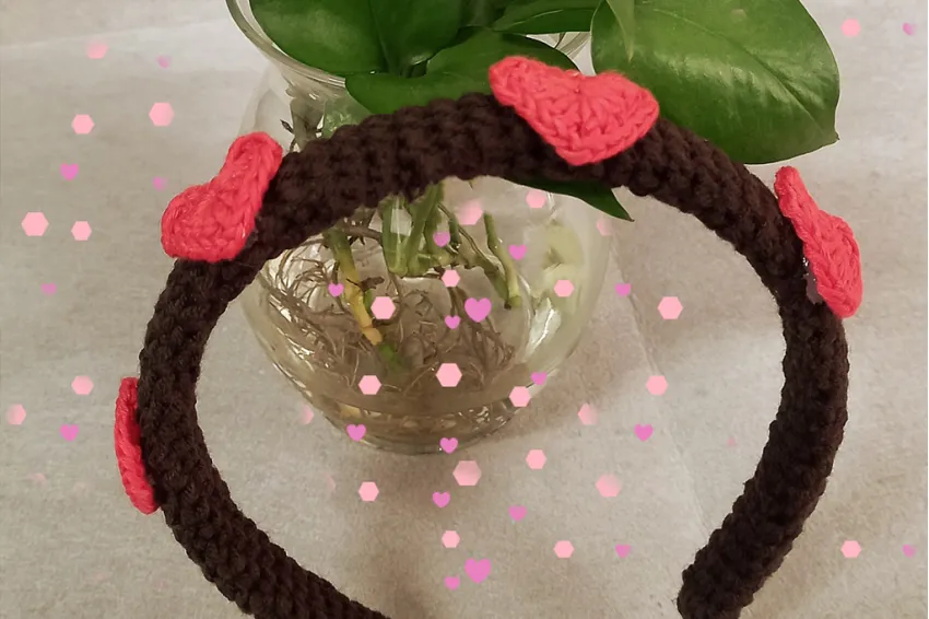 Heart And Flower Crochet Headband,  Diverse Styles, Sweet And Cute Design, A Gift For Feminine Girls