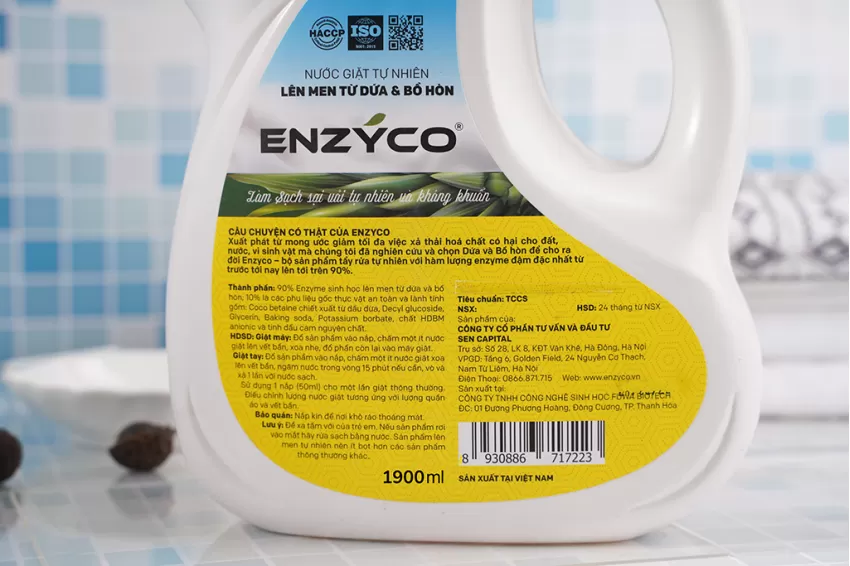 Nước Giặt Sinh Học Bằng Enzyme Từ Dứa, Công Thức Lên Men Công Nghệ Mới, Làm Sạch Vết Bẩn Và Khử Khuẩn Hiệu Quả, Không Chứa Hóa Chất Độc Hại Nước Giặt Sinh Học Bằng Enzyme Từ Dứa, Công Thức Lên Men Công Nghệ Mới, Làm Sạch Vết Bẩn Và Khử Khuẩn Hiệu Quả, Không Chứa Hóa Chất Độc Hại