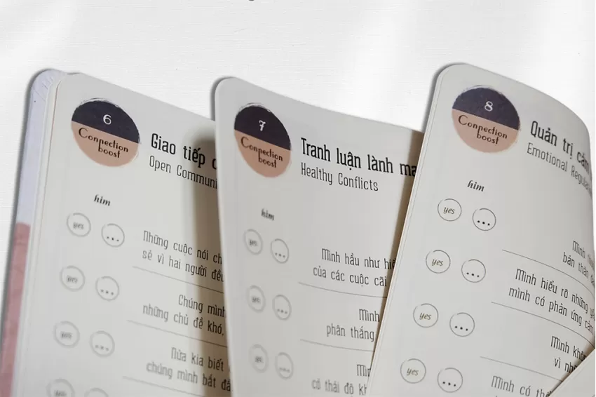 Sổ Tay "Yêu Đầy", Lưu Trọn Hành Trình Tình Yêu, Sổ Tay Cặp Đôi, Nhật Ký Tình Yêu Độc Đáo, Sổ Tay Bìa Cứng, Quà Tặng Cặp Đôi, Quà Tặng Người Yêu Độc Đáo