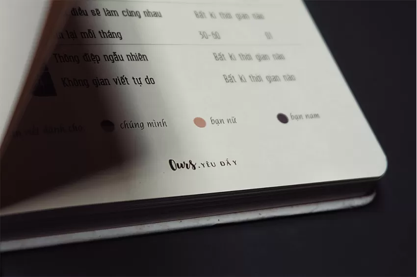 Sổ Tay "Yêu Đầy", Lưu Trọn Hành Trình Tình Yêu, Sổ Tay Cặp Đôi, Nhật Ký Tình Yêu Độc Đáo, Sổ Tay Bìa Cứng, Quà Tặng Cặp Đôi, Quà Tặng Người Yêu Độc Đáo