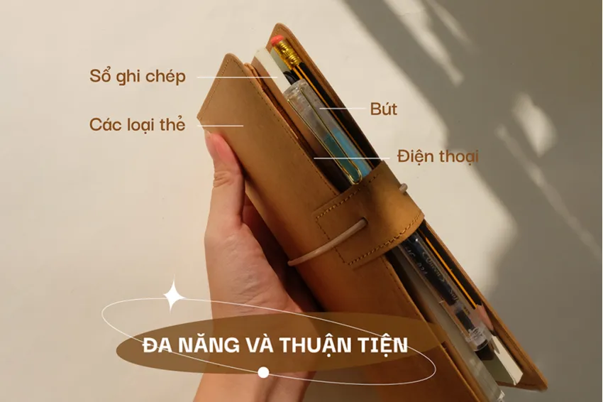 Sổ Tay Da Thực Vật Bìa Rời Memomate, Khắc Tên Hoặc Thông Điệp Miễn Phí, Bìa Sổ Tay Giặt Được, Không Thấm Nước, Quà Tặng Cá Nhân Hoá, Quà Tặng Độc Lạ