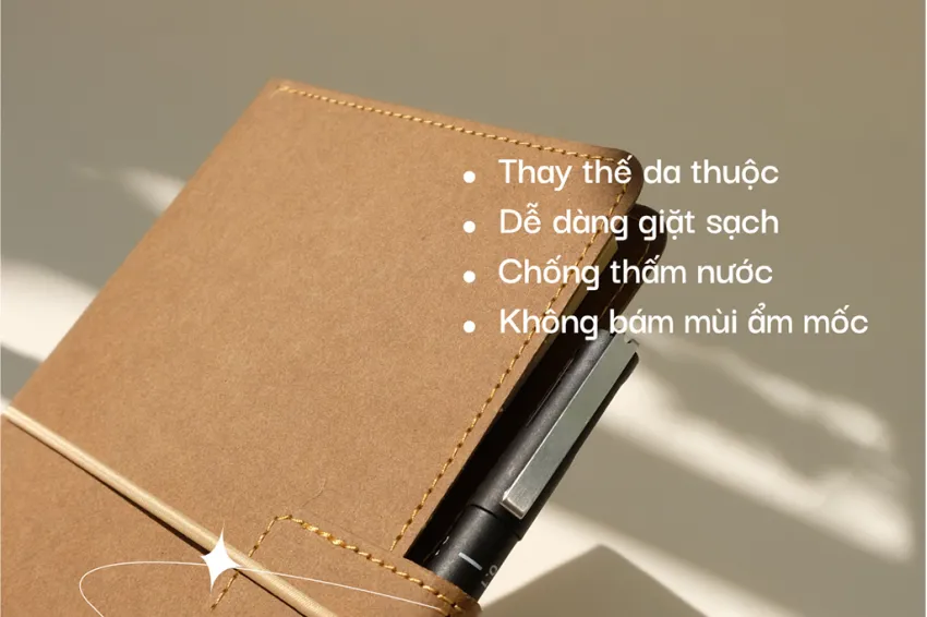 Sổ Tay Da Thực Vật Bìa Rời Memomate, Khắc Tên Hoặc Thông Điệp Miễn Phí, Bìa Sổ Tay Giặt Được, Không Thấm Nước, Quà Tặng Cá Nhân Hoá, Quà Tặng Độc Lạ