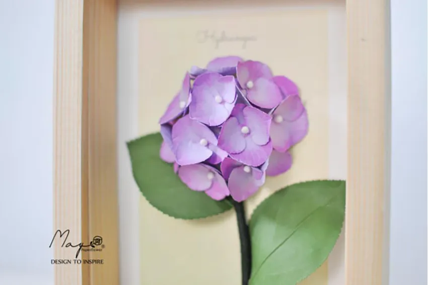 Tranh Hoa Giấy Handmade Trang Trí - Hoa Cẩm Tú Cầu MAYPAPERFLOWER Khung Tranh Gỗ Size 15 x 20cm, Quà Tặng Doanh Nghiệp Tranh Hoa Giấy Handmade Trang Trí - Hoa Cẩm Tú Cầu MAYPAPERFLOWER Khung Tranh Gỗ Size 15 x 20cm, Quà Tặng Doanh Nghiệp