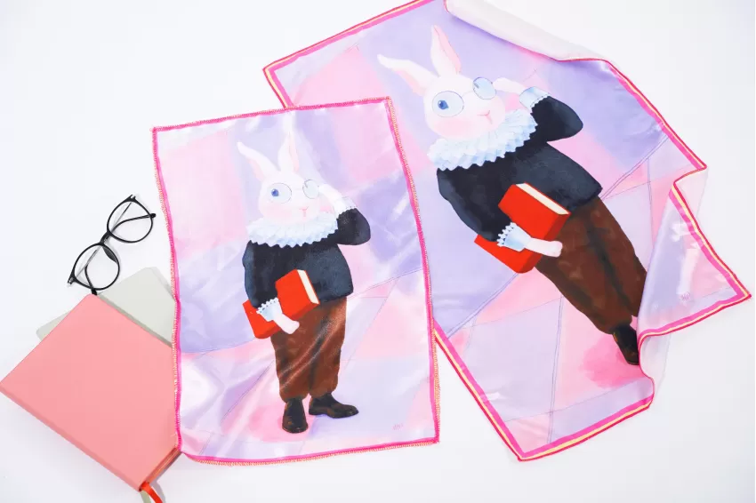 Rabbit Satin Scarf