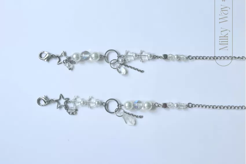 Dây Đeo Khẩu Trang Hạt Đơn Giản 05, Bst Milky Way, Dây Đeo Khẩu Trang Handmade, Chiều Dài Dây Có Thể Chỉnh Sửa