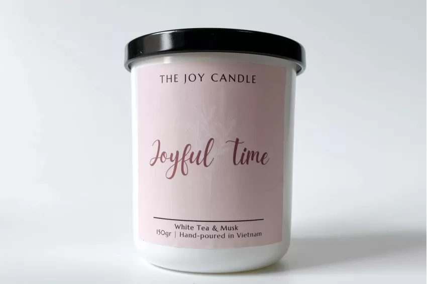 The Joy Scented Candle, Glass Jar, Perfect Gift For Anyone, Soy Candle, Essential Oil Candle, Relaxation Candle, Stress Relief Candle, Natural Candle, Gift For Relaxation, Self-Care Gift, Romantic Gift, Home Fragrance, Calming Scents