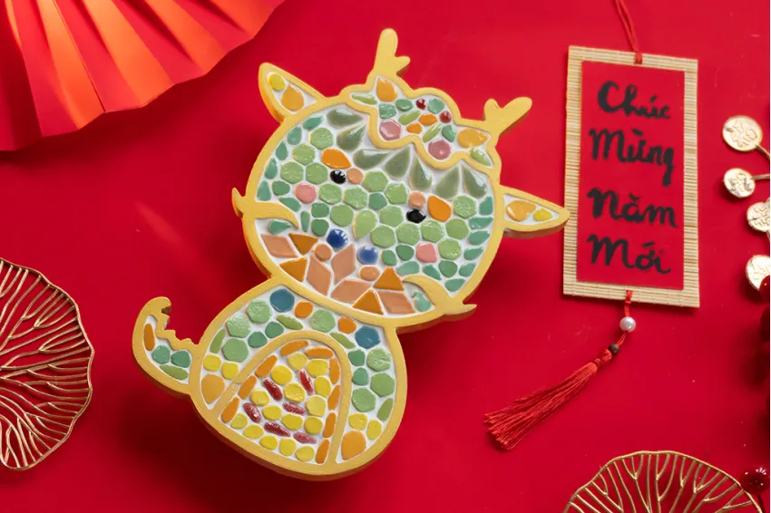 Baby Dragon, DIY Mosaic Kit For Kids, Handcrafted Toy, Premium and Safe Material, Comprehensive Development for Children Baby Dragon, DIY Mosaic Kit For Kids, Handcrafted Toy, Premium and Safe Material, Comprehensive Development for Children