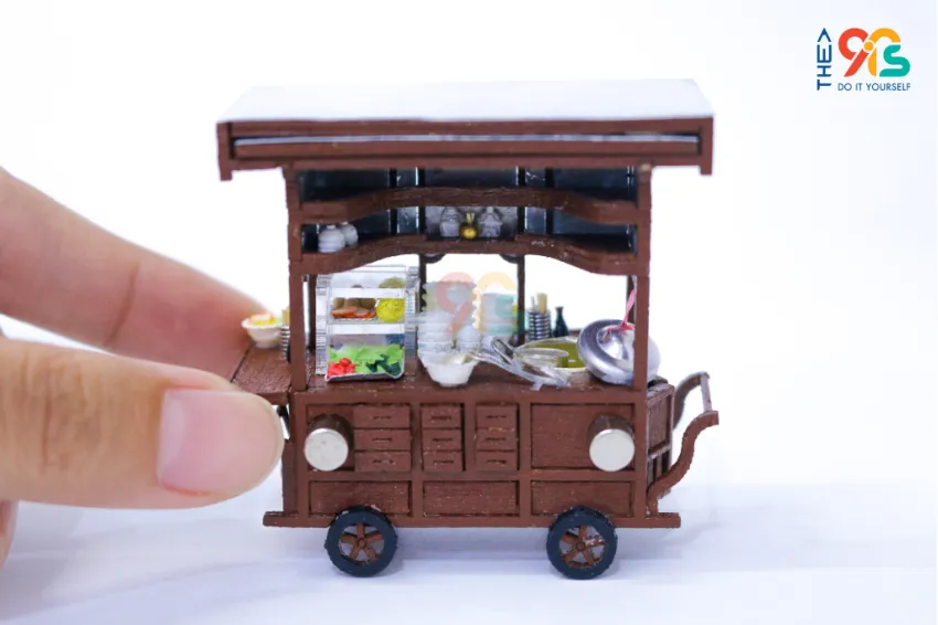 Tiny Chinese Noodle Cart Magnet, Nostalgic Vibes, Vietnamese Street Food Decor, Miniature Noodle Cart Magnet, Perfect Gift, Vietnamese Gift, Corporate Gift