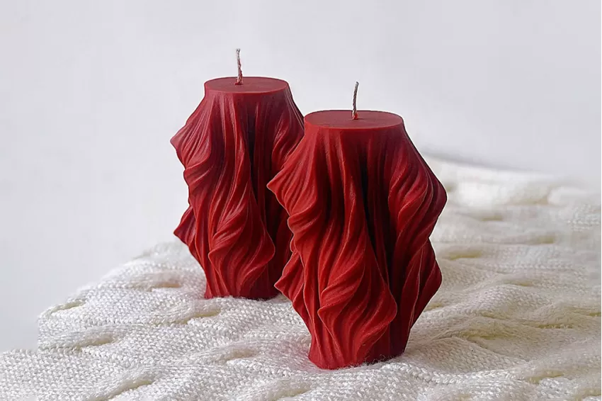 The Waves Handmade Scented Candle - Ấm Corner, Unique Wave-Shaped Design, Gentle Fragrance, Paraffin-Free, A Gift For Friends