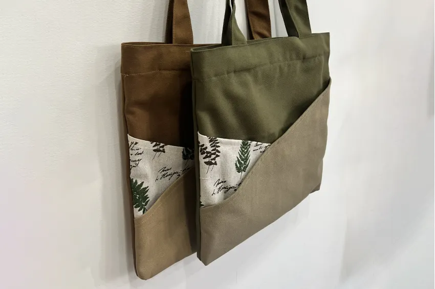 Bias Sunny Canvas Bag, Korean Style, Handmade Canvas Bag, Tote Bag, Leisure Bag, Highly Applicable, Minimalist Style, Exquisite Gift