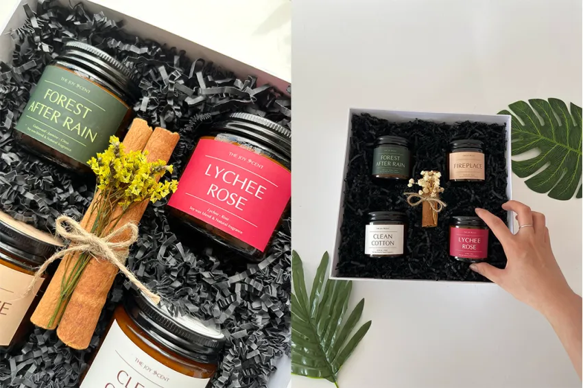 Candle-holic Gift Box, Scented Candle Gift Box, Relaxing Scented Candle, Gift for Spirit, Relaxation, Gift for People Who Fragrance