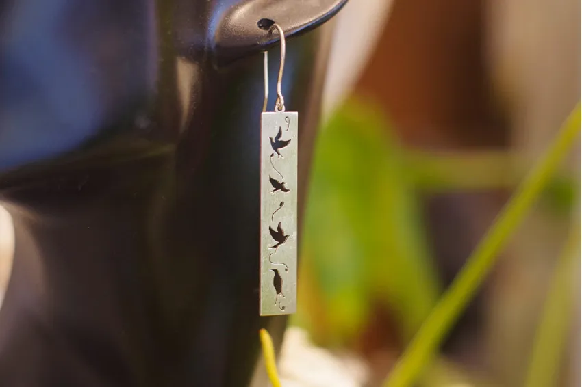 Bird Wings of Freedom Earrings, Gifts for Women, Elegant Gifts, Silver Earrings, Handmade Jewelry, Handmade Silver Jewelry, Luxury Silver Jewelry