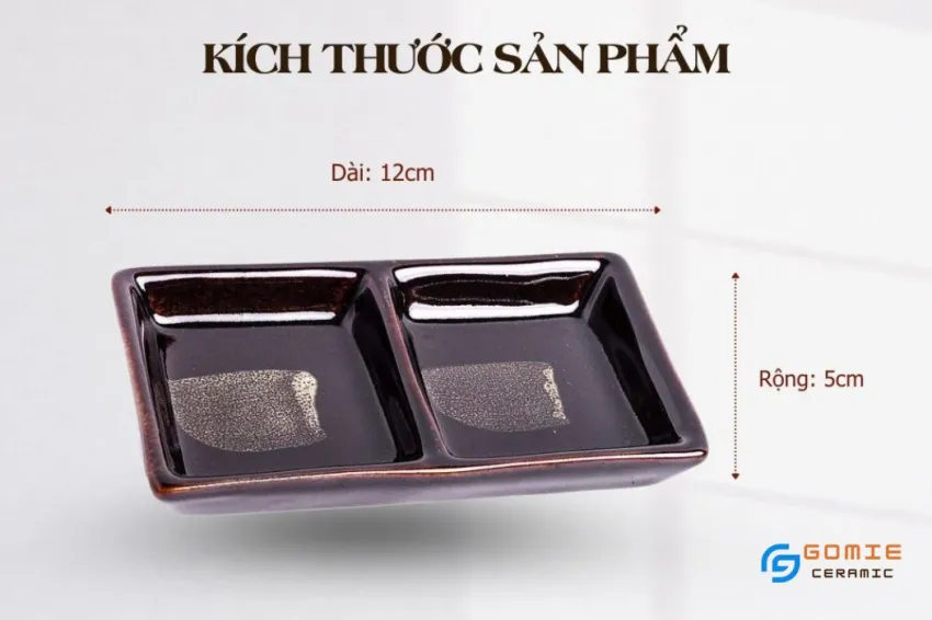 Khay Gia Vị 2 Ngăn, Men Cánh Gián Hỏa Biến, Gốm Sứ Bát Tràng Cao Cấp, Làm Đẹp Gian Bếp Nhà, Gốm Cao Cấp, Đồ Dùng Nhà Bếp, Khay Đựng Gia Vị