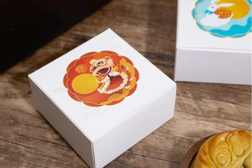 Personalized Mooncake Gift Box With Ceramic Tea Set, A Unique Vietnamese Gift, Perfectly Expressing Your Love, Mid-Autumn Festival Gift