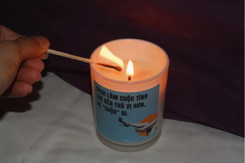 Funny Candle Gift: Cách Làm Cuộc Tình Trở Nên Thú Vị Hơn,  Bỏ "Cuộc" Đi - Ignite The Flame Of Love, Romantic Candle, Couples Gift, Improve Relationship