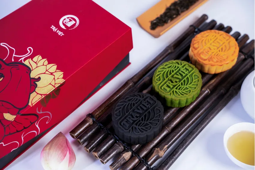 "Prosperity" Mid-Autumn Festival Gift Box, Complete Taste Of Moon Festival, Premium Moon Cake & Tea Gift Set, Luxury Gift Box With Bag, Mid-Autumn Gift