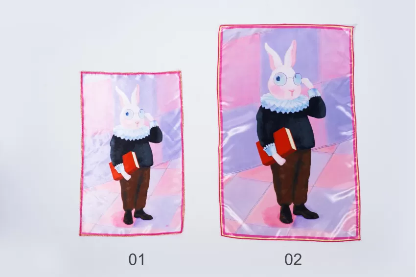 Rabbit Satin Scarf