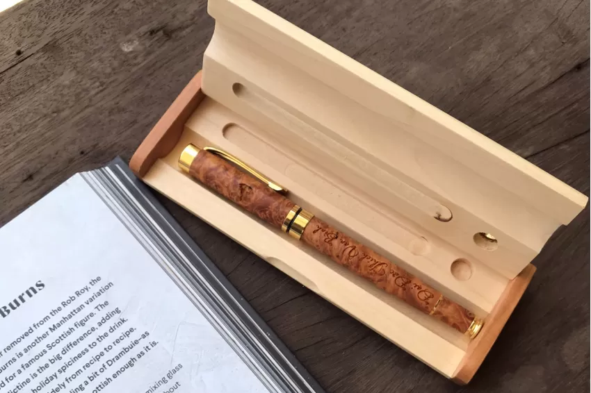 Dragonblood wooden Pen Engraved Name, personalized gifts