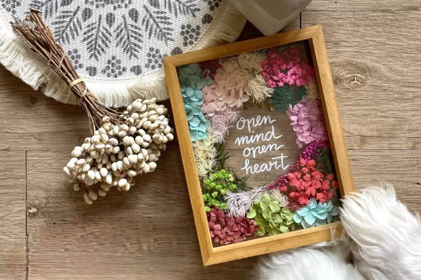 Dried Flower Frame, personalized gifts