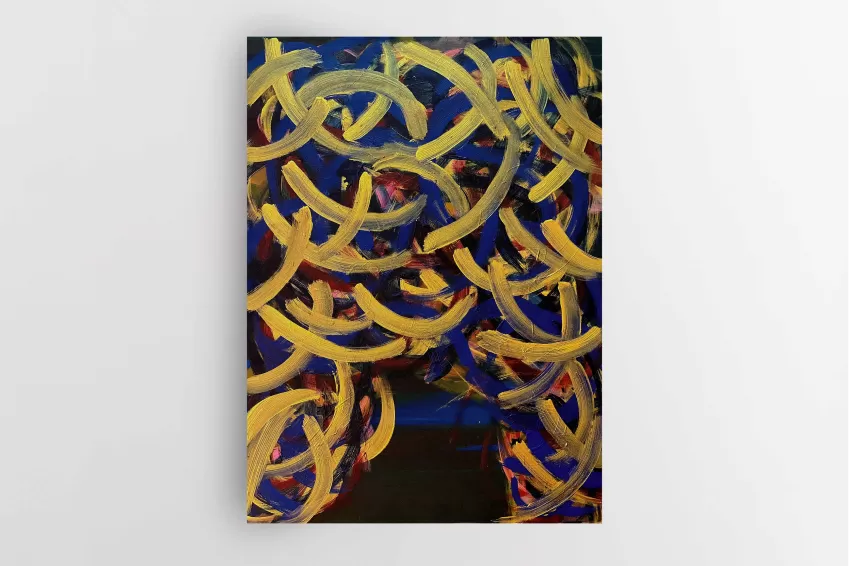 ROOT, Hand Drawn Abstract Painting - Him Him Art | CHUS