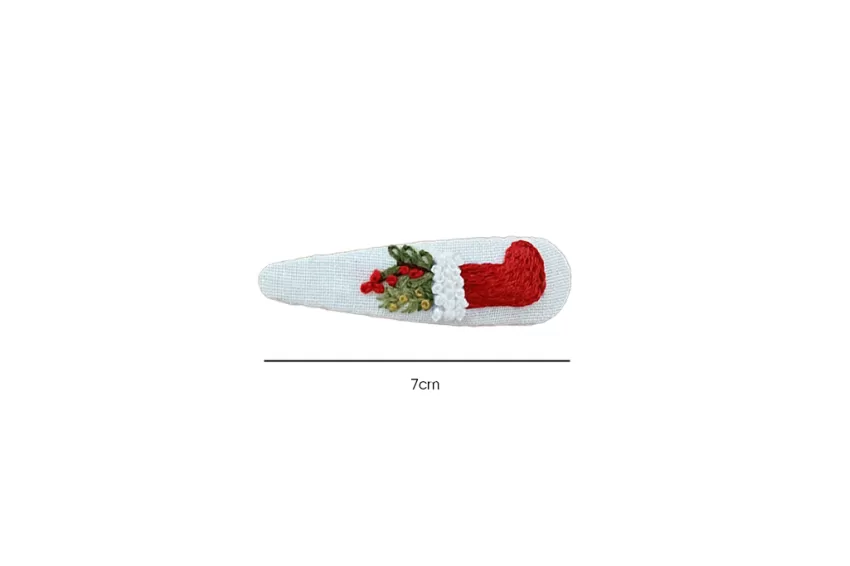 Kẹp Tóc Linen Thêu Tay Tất Giáng Sinh, Bst “Special Christmas”, Họa Tiết Xinh Xắn Và Bắt Mắt, Món Quà Noel Đáng Yêu Kẹp Tóc Linen Thêu Tay Tất Giáng Sinh, Bst “Special Christmas”, Họa Tiết Xinh Xắn Và Bắt Mắt, Món Quà Noel Đáng Yêu