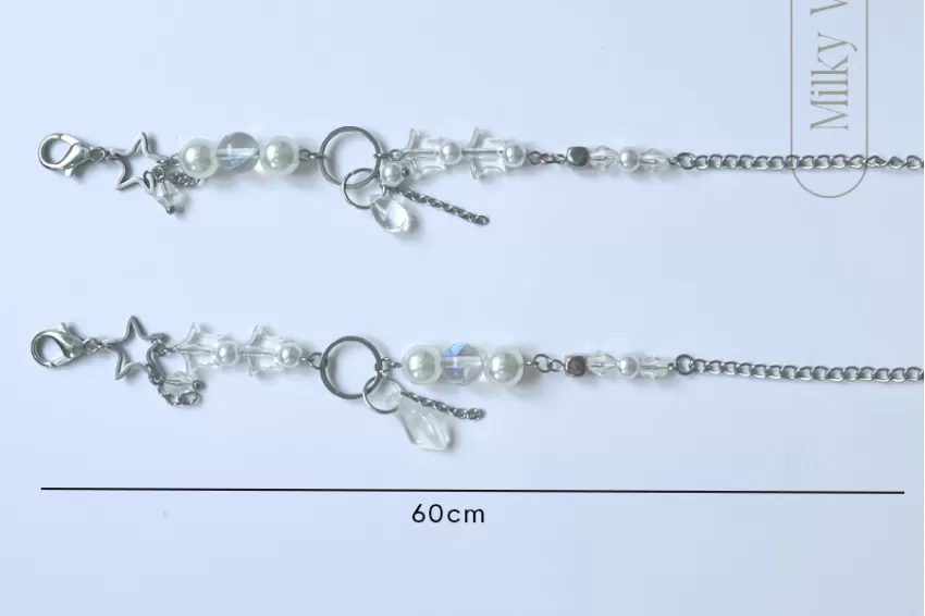 Dây Đeo Khẩu Trang Hạt Đơn Giản 05, Bst Milky Way, Dây Đeo Khẩu Trang Handmade, Chiều Dài Dây Có Thể Chỉnh Sửa