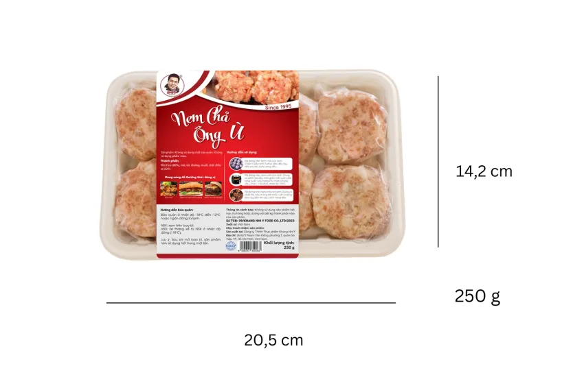 [Ship Nội Thành HCM] Nem Chả Ông Ù 250G, Thành Phần Thịt Heo Sạch, Kết Hợp Đa Dạng, Nem Thịt Heo, Nem Tươi, Chế Biến Nhanh, Không Chất Bảo Quản