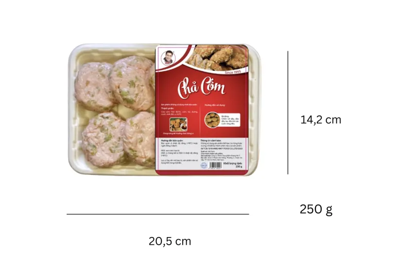 [Ship Nội Thành HCM] Chả Cốm Ông Ù 250G, Món Ăn Thân Quen Nhưng Luôn Hấp Dẫn, Thịt Heo Sạch, Giò Sống, Chả Chiên, Chế Biến Nhanh, Ẩm Thực Việt Nam