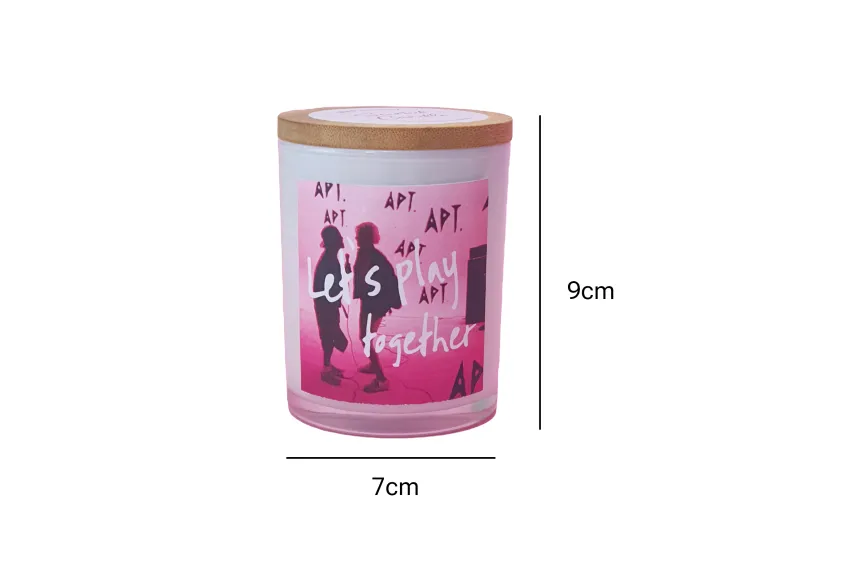 "APT" Scented Candle Gift, Inspired By APT MV (Rosé & Bruno Mars), Scented Candle For Music & Party Lovers,  Limited Edition, Handmade, Gifts For K-Pop Fans