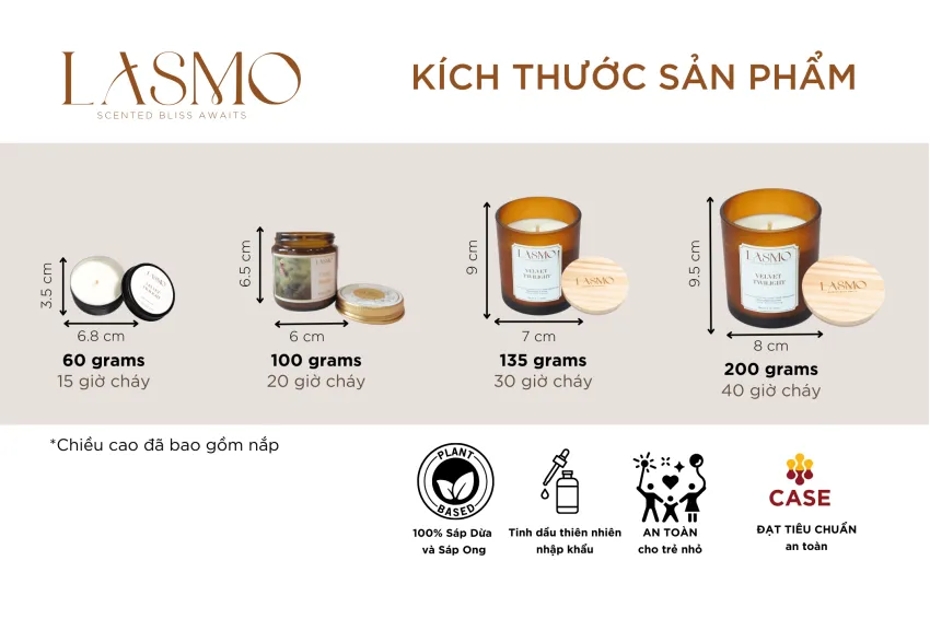 Set Quà Tặng Nến Thơm "Tranquil Essence", Hương Thiền Thư Giãn, Nến Thơm Sáp Thiên Nhiên, Hương Thơm Tinh Tế, Quà Sinh Nhật, Quà Tân Gia Sang Trọng