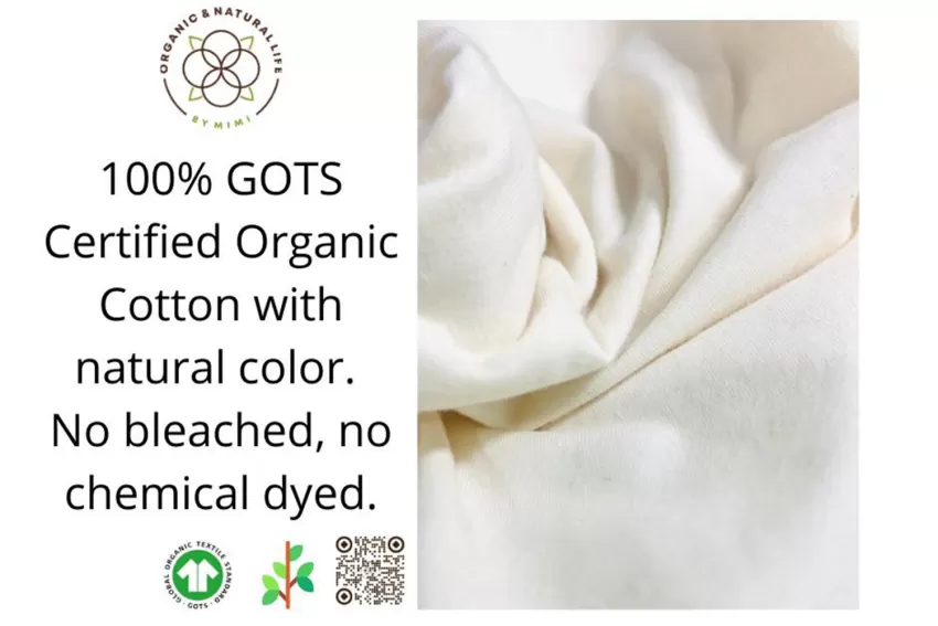 Vải Cotton Hữu Cơ, Chứng Nhận An Toàn Quốc Tế, Cảm Giác Mềm Mại và Thoáng Khí, An Toàn Với Làn Da Nhạy Cảm, Không Sử Dụng Hoá Chất