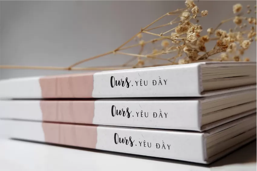 Sổ Tay "Yêu Đầy", Lưu Trọn Hành Trình Tình Yêu, Sổ Tay Cặp Đôi, Nhật Ký Tình Yêu Độc Đáo, Sổ Tay Bìa Cứng, Quà Tặng Cặp Đôi, Quà Tặng Người Yêu Độc Đáo