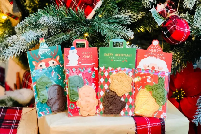 Christmas Cookie Gift Bag, Tiny Treasures For The Holiday, Delicate Christmas Cookies, Gourmet Holiday Treats, Christmas Gifts, Adorable Gift For Kid