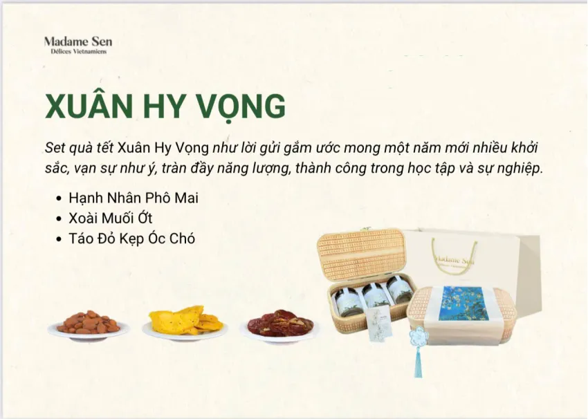 Set Quà Tết "Xuân Hy Vọng", Bộ Sưu Tập Quà Tết "Hoa Xuân", Hộp Quà Tết Với Hạt Và Trái Cây, Hộp Quà Bọc Giấy Dó Sang Trọng, Quà Tết Cho Doanh Nghiệp