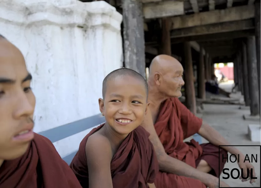 “Three Generation” Photograph, A Work By Photographer Thanh Nguyen, Taken In The Buddhist Land Of Myanmar